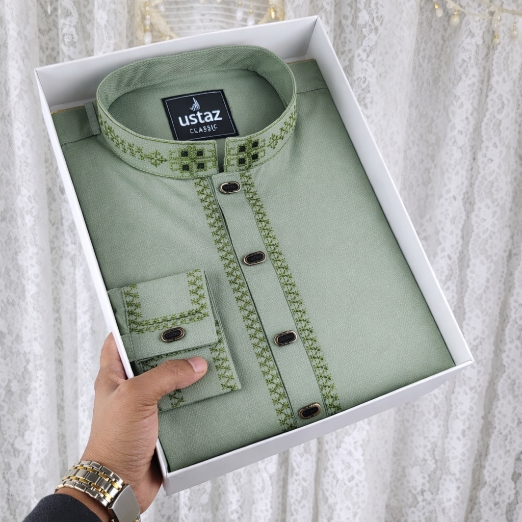 Regular Fit Embroidered Formal Panjabi