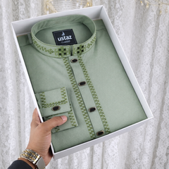 Regular Fit Embroidered Formal Panjabi